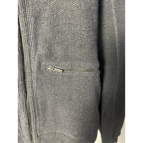 Giorgio Armani Gray Zip Sweater With Collar, Size 38 USA - Picture 5 of 16